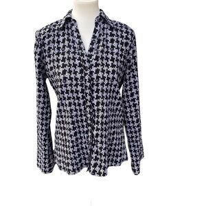 Apt 9 ladies button‎ down shirt size medium